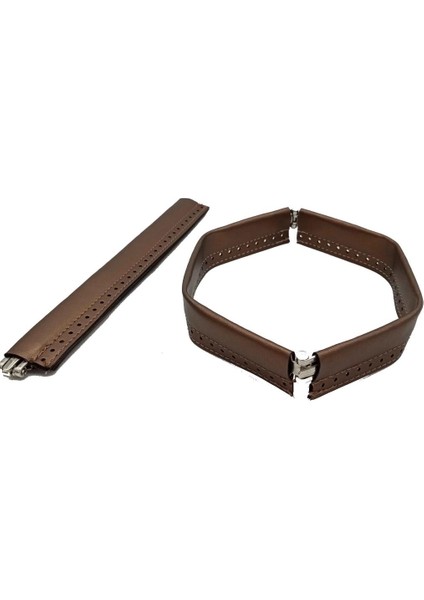 Bakır Renk Derili Metal Çanta Ağzı 24 cm