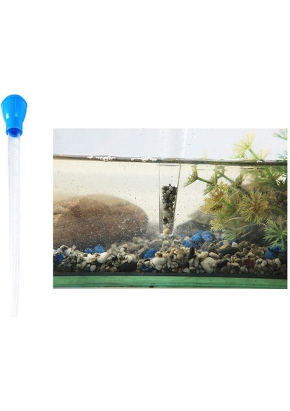 2 Adet 50 ml Manuel Fishtank Damlalık Çakıl Pipet Saman Su Değiştirici Dayanıklı  (Yurt Dışından)