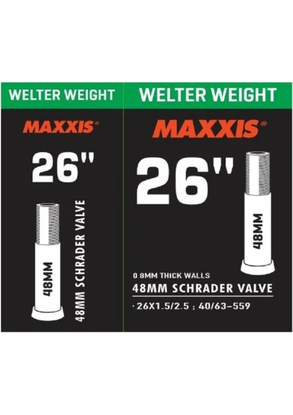 Maxxıs Iç Lastik 26X1.5/2.5 48 mm Sv Kalın Sibop