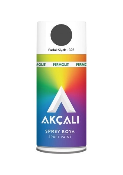 Sprey Boya Parlak Siyah Akçalı 326 Ral 9005