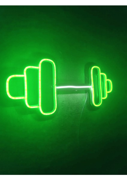 Dumbell Neon Tabela Fitness Neon LED Dekoratif Duvar Aydınlatması Spor Neon Duvar Dekorasyonu modelleri