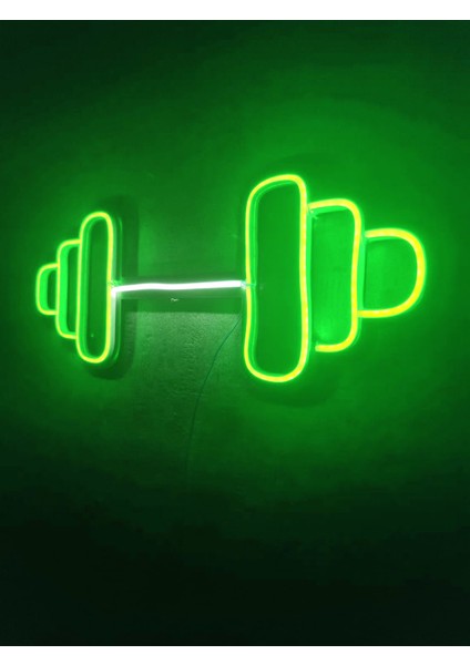 Dumbell Neon Tabela Fitness Neon LED Dekoratif Duvar Aydınlatması Spor Neon Duvar Dekorasyonu fırsatları