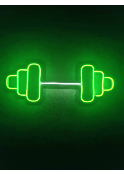 Dumbell Neon Tabela Fitness Neon LED Dekoratif Duvar Aydınlatması Spor Neon Duvar Dekorasyonu indirimleri