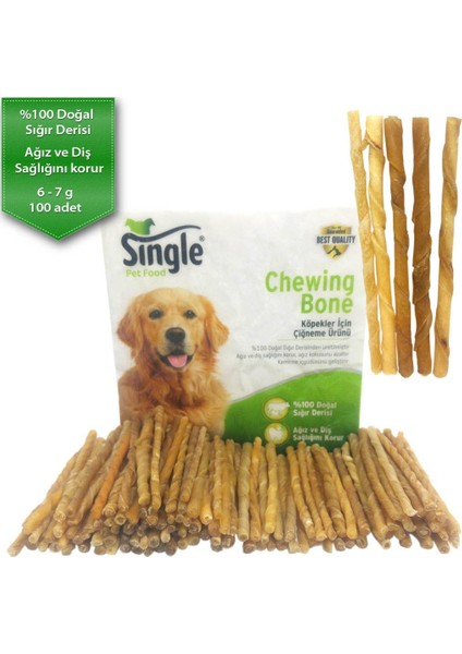 Doğal Burgu Çubuk Deri Kemik 100 Lü 6 G fiyatları
