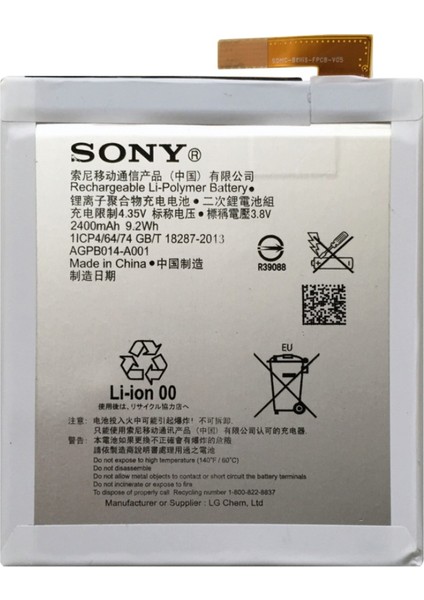 Xperia M4 Için Sony LIS1576ERPC 2400 mAh Batarya