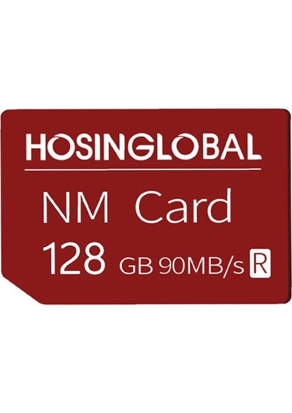 Hoseoslobal 90 MB / S 128GB Nm Kartı - Kırmızı (Yurt Dışından)