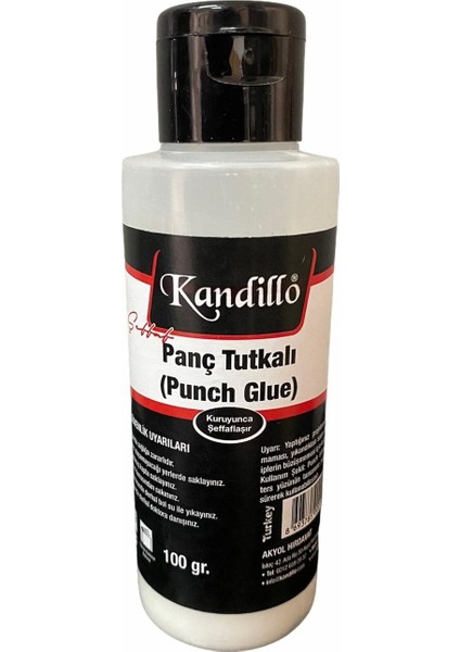 Kandillo Panç Tutkalı 100 gr Şeffaf Yapıştırıcı Punch Tutkal