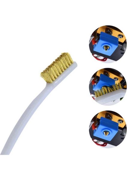 Sanec 3D Yazıcı Nozzle Temizleme Fırçası Bakır Telli Fırça