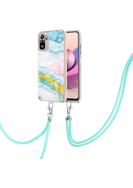 Xiaomi Redmi Not 10S / Not 10 4g Için Mermer Tpu Kılıfı Açık Yeşil fiyatları