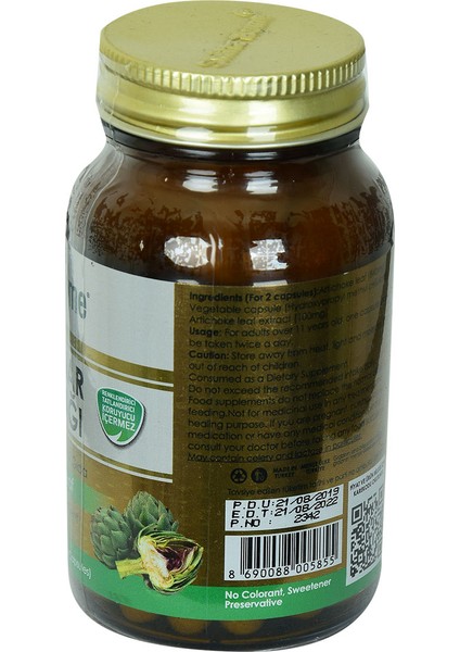 Aksuvital Shiffa Home Enginar Yaprağı Diyet Takviyesi 590 Mg X 60 Kapsül