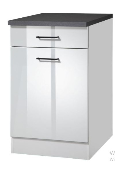 Tdesigno Ayaz Mutfak Çekmeceli Alt Modül 60 cm Beyaz Tezgah Dahi̇l