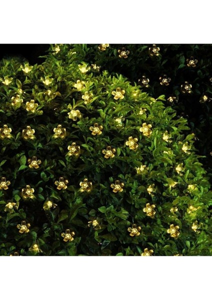 Güneş Enerjili Solar Çiçek 7 mt .50 LED 8 Mod Dış Mekan Solar Işık Zinciri