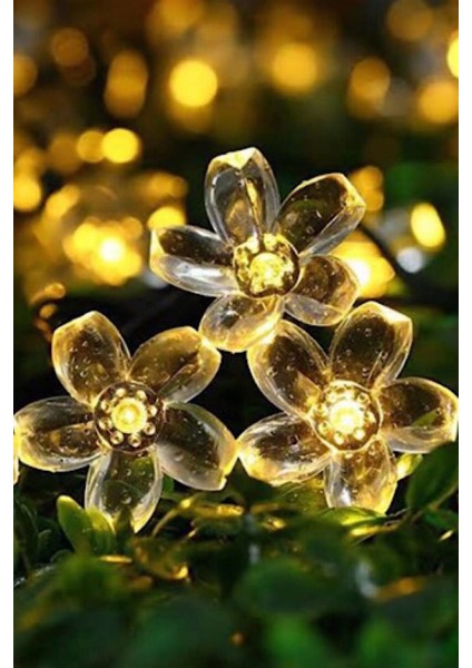 Solar Çiçek 7 Metre 50 LED Işık Zinciri 8 Fonksiyon Güneş Enerjili Solar Çiçek fiyatları