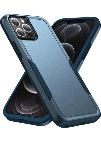 Iphone 13 Pro Pc + Tpu Darbeye Dayanıklı Kılıf - Mavi (Yurt Dışından)