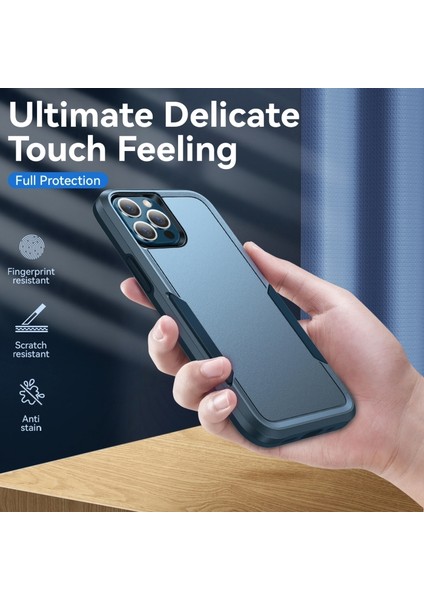 Iphone 13 Pro Pc + Tpu Darbeye Dayanıklı Kılıf - Mavi (Yurt Dışından) fiyatları