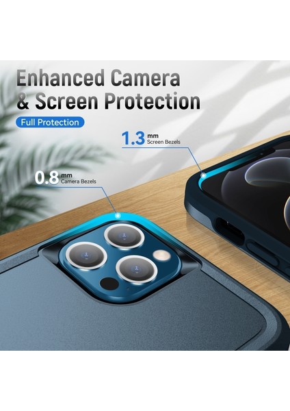 Iphone 13 Pro Pc + Tpu Darbeye Dayanıklı Kılıf - Mavi (Yurt Dışından) modelleri