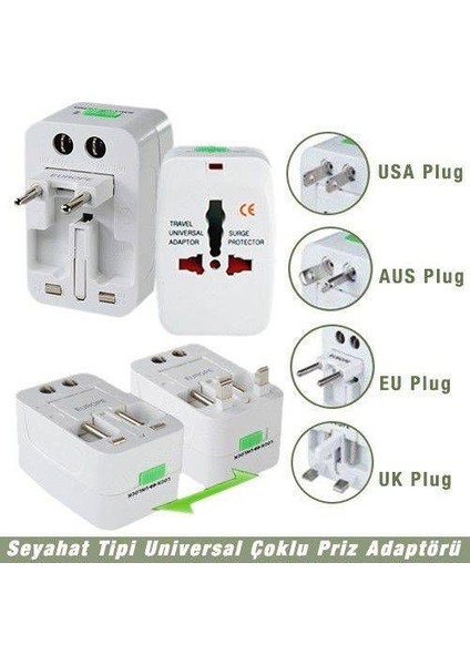 Çoklu Fiş Çevirici Adaptör Universal Priz Adaptor