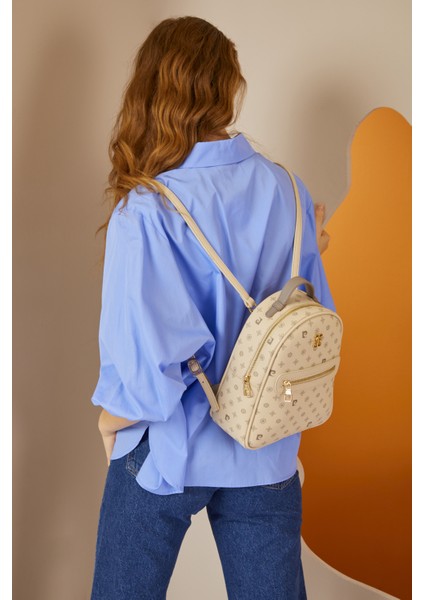 Bej Kadın Sırt Çantası 05PO22Y1541-MN Bj