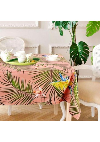 Parrot Pembe Masa Örtüsü 150 x 150 cm