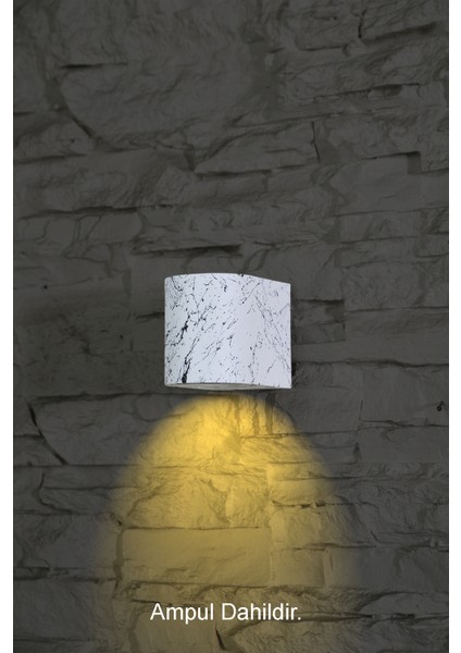 Amber Işık LED Iç - Dış Mekan Dekoratif Modern Lüks Aplik
