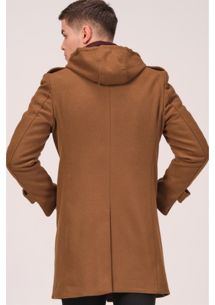 PLT8334 Dewberry Erkek Palto-Koyu Camel fiyatları