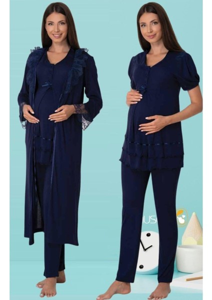 Lohusa Pijama Sabahlık Takım Effort 8024 indirimleri