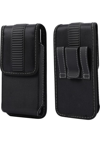 iPhone 11 Pro Max Için 6.5 Inç Kemer Klipsi Elastik Bel Çantası - Siyah (Yurt Dışından)