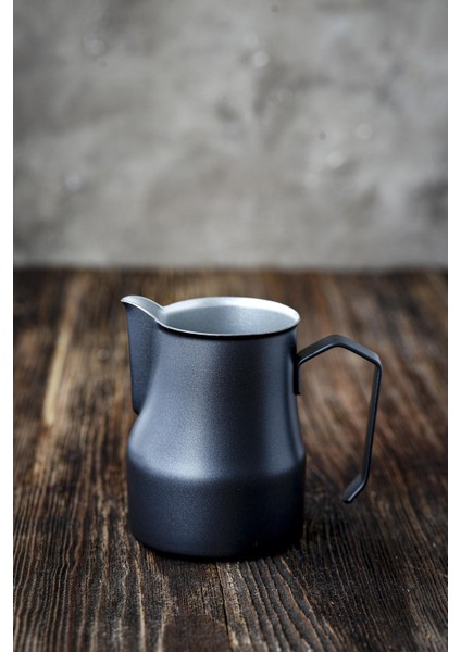 Black Goat Profesyonel Süt Potu (Pitcher) 500 ml Paslanmaz (Ss 304) - Siyah