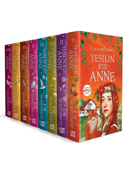 Yeşilin Kızı Anne Set 8 Kitap Takım - L. M. Montgomery