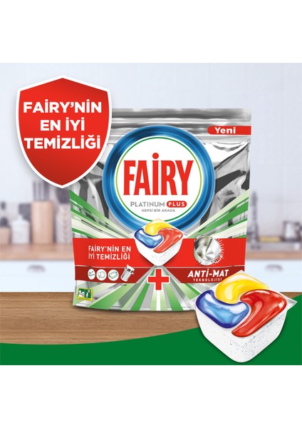 Platinum Plus Bulaşık Makinesi Deterjanı Tableti / Kapsülü 3 x 60 Yıkama