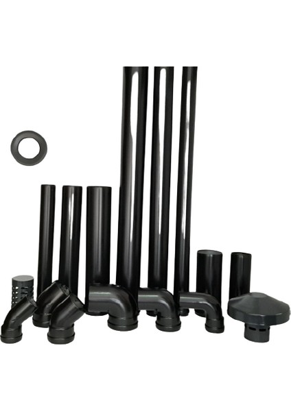 90° Derece Pelet Soba Dirsek (Ø 100 Mm)