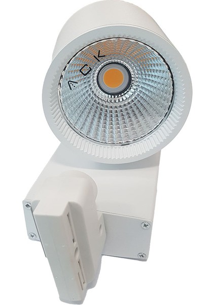 AD30-04030 30W Beyaz Kasa Cob LED Ray Spot Armatür 6500K Beyaz