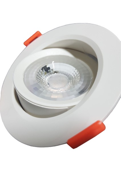 AD01-00500 5W Beyaz Kasa Cob LED Spot Armatür 3000K Günışığı