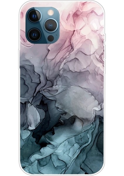 iPhone 13 Pro Için Mermer Desenli Tpu Kılıfı (Yurt Dışından)