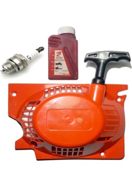 Motorlu Testere Starter Cek Bırak Buji 100ML 2t Yağ Set