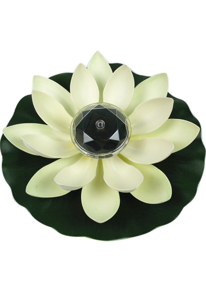 Sahte Lotus Çiçek Yaprağı LED Işık Güneş Enerjili Bahçe Gölet Yüzen Çiçek Lamba (Yurt Dışından)