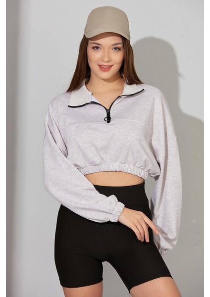 Alexandergardı Fermuarlı Crop Sweatshirt (B22-11000) fiyatları
