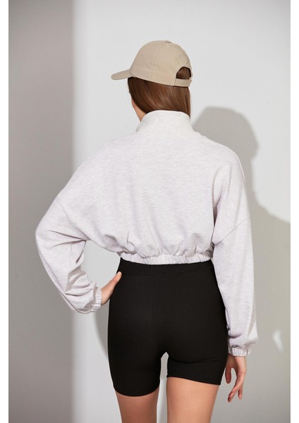 Alexandergardı Fermuarlı Crop Sweatshirt (B22-11000) fırsatları