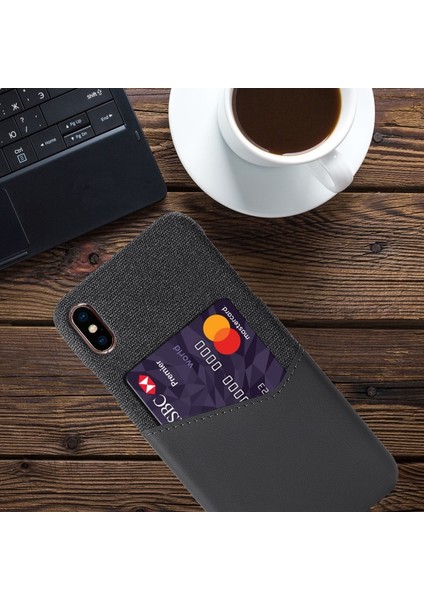 Ksq Pc + Pu + Bez Hibrit Kart Yuvası Telefon Kılıfı Apple İphone x / Xs 5.8 Inç - Gri (Yurt Dışından) fiyatları