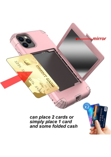 Apple İphone 11 Pro Max 6.5 Inç Için Karbon Fiber Doku Damla Tpu Cep Telefonu Kılıfı - Pembe Altın (Yurt Dışından) fiyatları