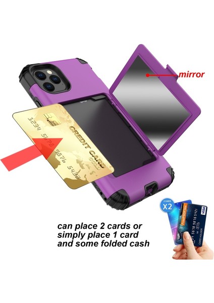 Apple İphone 11 Pro Max 6.5 Inç Için Karbon Fiber Doku Damla Tpu Cep Telefonu Kılıfı - Mor (Yurt Dışından) fiyatları