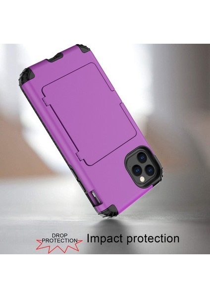 Apple İphone 11 Pro Max 6.5 Inç Için Karbon Fiber Doku Damla Tpu Cep Telefonu Kılıfı - Mor (Yurt Dışından) indirimleri