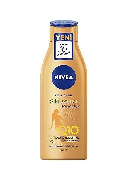 Q10 Sıkılaştırıcı + Bronzluk Vücut Losyonu 200 ml