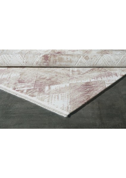 Halı Viera 11612 Pembe Modern Yüksek Kalite Makine Halısı