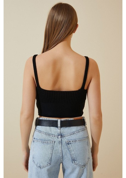 Kadın Siyah Önü Bağcıklı Bluz modelleri