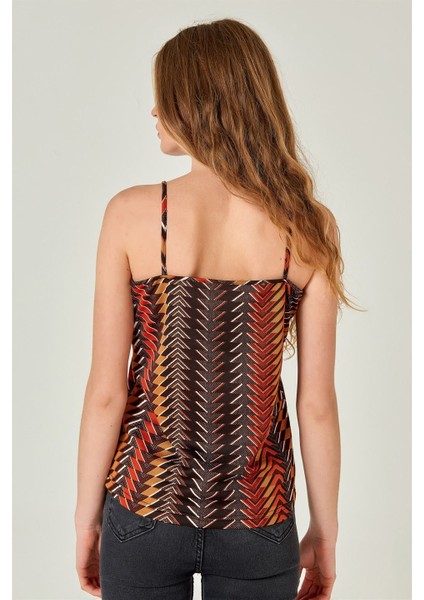 Kadın Çizgili Ip Askılı Çok Renkli Atlet modelleri