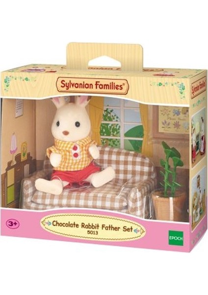 Adore Oyuncak 5013 Sylvanian Families, Çikolata Kulaklı Tavşan Baba ve Kanepesi , +3 Yaş