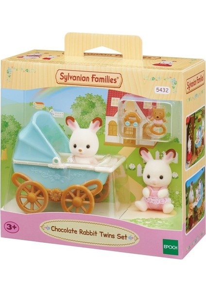 Adore Oyuncak 5432 Sylvanian Families, Çikolata Kulaklı Ikiz Tavşan Bebek, +3 Yaş