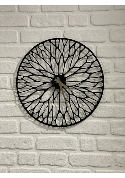Metal Duvar Saati Siyah 41 cm