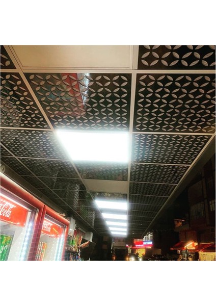 12'Li Dekoratif Tavan Paneli Yıldız (60x60) Siyah - Beyaz modelleri